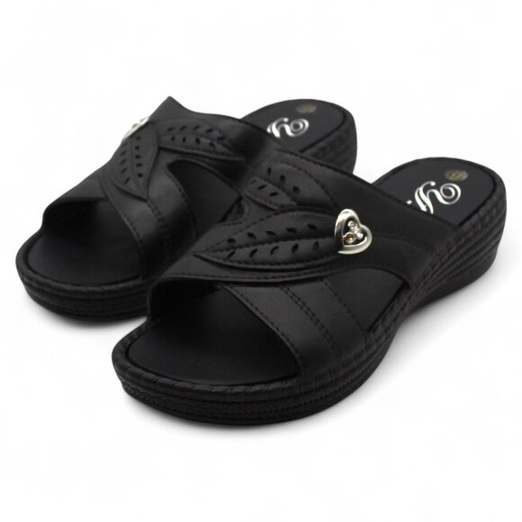 Tecs Women's Low Heel Slip-on Sandals Black, - Women's Outdoor at Academy Sports - Picture 2 of 8